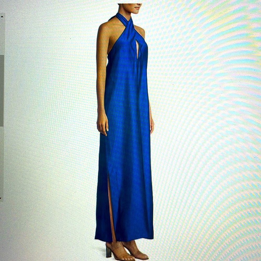 Gorgeous Lyocell Dress Ocean Blue Antonio Melani
